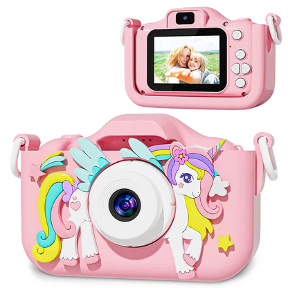 1080P HD Kids Digital Camera — Toddler Video Camera with 2.0-inch Screen & Silicone Case