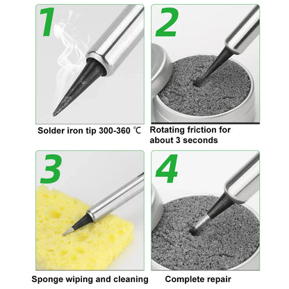 1/2/3pcs Soldering Iron Tip Refresher Set - Non-Stick Tin Solder Cream, Clean Paste and Oxide Refresh Activator