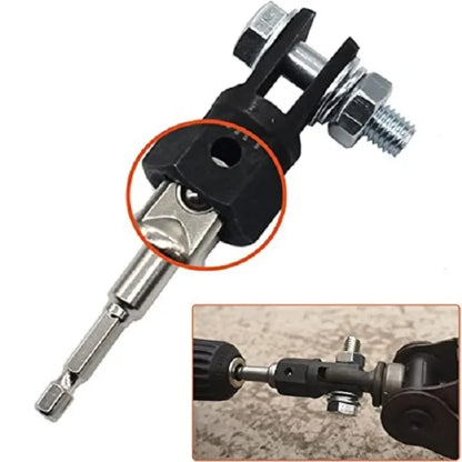 Scissor Jack Adapter — 1/2 Inch Chrome Vanadium Steel Wrench Tool for Automotive Jack & Impact Drill Sockets