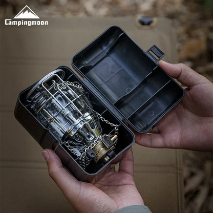 CAMPINGMOON T-4 Portable Outdoor Camping Lantern – Medium Gas Light for Campsite, Tent, and Outdoor Lighting