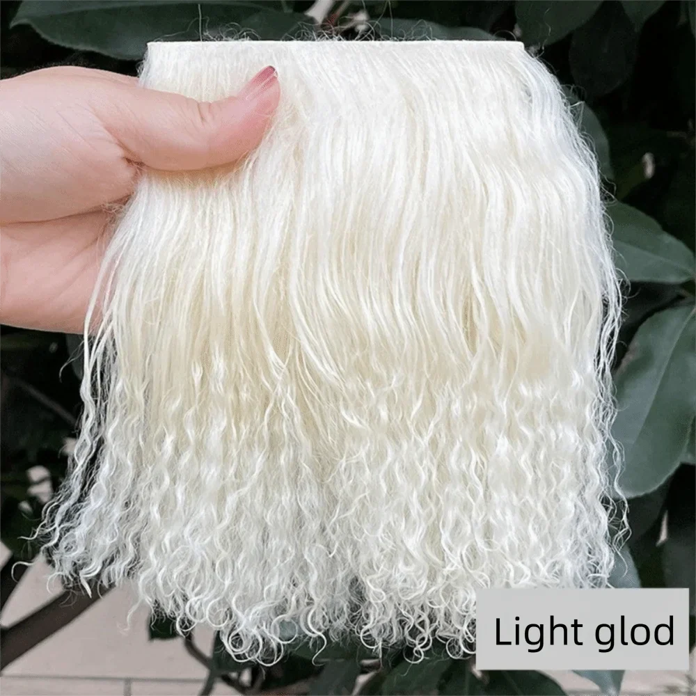 Mongolia Fur Sheepskin Curly Hair Extensions — Cute Wool Texture Wigs for SD, Blyth & BJD Dolls