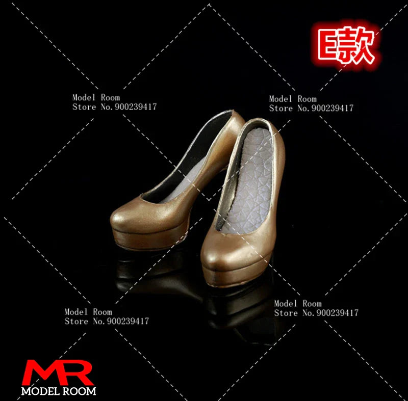 1/6 Scale Fashion Girl High Heel Shoes — Stiletto Court Shoe Model for 12" TBL PH Female Action Figures