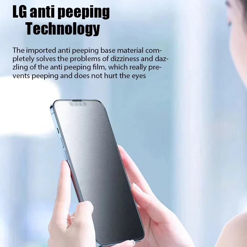 1-5PCS Matte Privacy Screen Protector for iPhone 17, 16, 15 Pro Max, 14, 13, 12, 11, XR, XS, 7, 8 Plus & SE Anti-Spy Ceramic Film