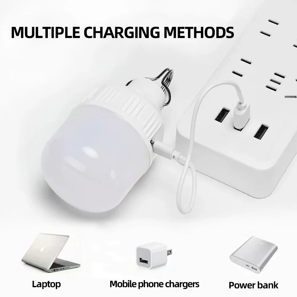 Portable USB Rechargeable LED Pendant Light – High Brightness Waterproof Outdoor Camping, Fishing & Emergency Lamp