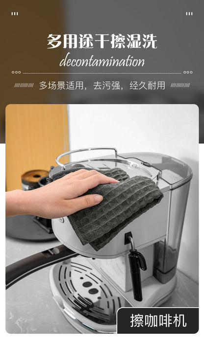 Super Absorbent Barista Towel – Lint-Free Square Coffee Machine Cleaning Cloth