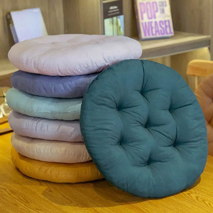 Non-Slip Thick Dining Chair Cushion – Round Nap Pillow Pad for Winter, Comfortable Chair Seat Cushion