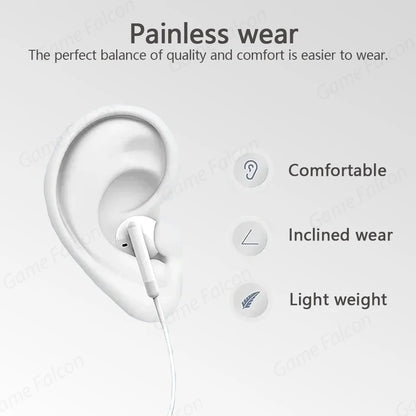 High-Fidelity Bluetooth Wired Headset for iPhone 15/14/13 Pro – Type-C & 3.5mm Compatible with Samsung, Xiaomi, iPad & Tablets