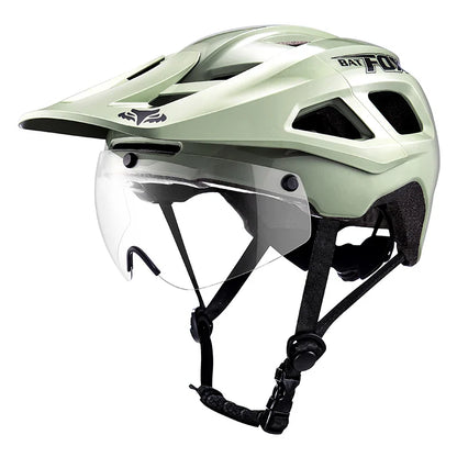 BATFOX Bike Helmet with Magnetic Goggles – MTB Road & Mountain Cycling Safety Helmet for Outdoor Sports, Scooter & Bicycle Protection Gear