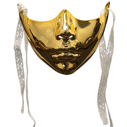 Masquerade Half Face Mask for Men & Women – Cosplay Halloween Eyemask, Costume Eye & Mouth Cover