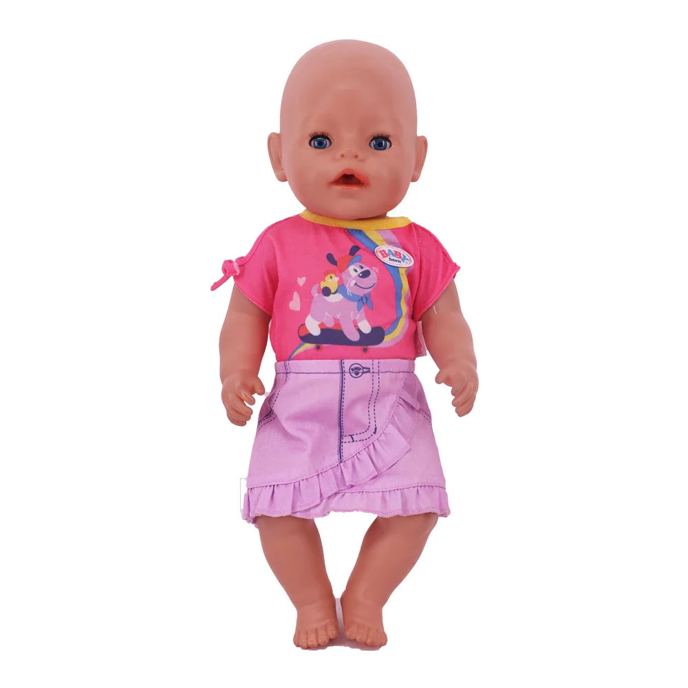 Official Doll Clothes & Accessories – Matching Style Outfits for 18-Inch American & 43cm Reborn Baby Dolls, Our Generation Girl Toys Gift