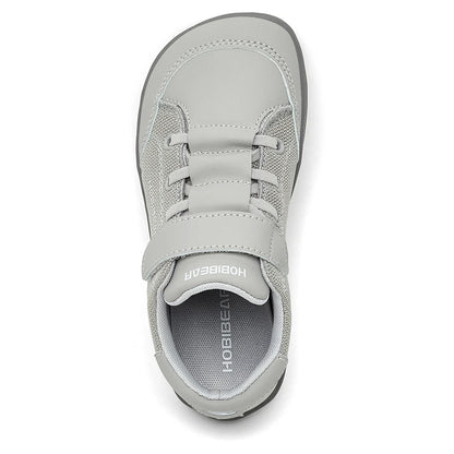 HOBIBEAR Kids Barefoot Shoes – Wide Toe Minimalist Sneakers for Boys & Girls, Lightweight Hook Loop, Mesh & Artificial Leather