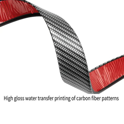 Carbon Fiber Pattern Car Wheel Fenders | Tire Arches Decorative Lips for General Vehicles