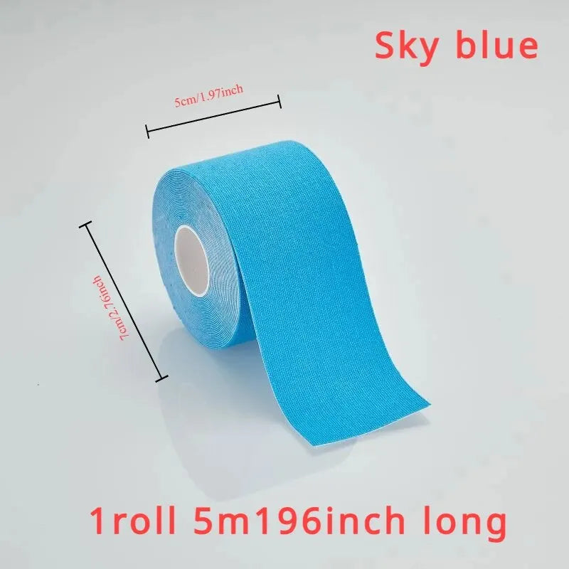Sports Tape Muscle Patch - 5cm x 5m Lift Chest Tape, Anti-Sagging Knee & Elbow Stretch Fitness Brace