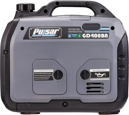 HOME.Pulsar GD400BN 4000W Portable Dual Fuel Generator – Super-Quiet, RV-Ready, CARB Compliant