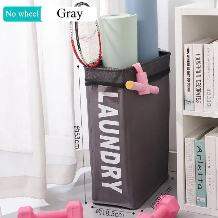 Large Capacity Laundry Basket with Wheels — Foldable Waterproof Storage Bag for Clothes, Yoga Mats, and Multifunctional Use