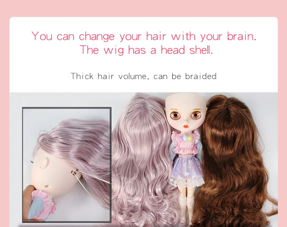 ICY DBS Blyth Doll – 1/6 Joint Body BJD Anime Doll, 30cm White Skin Matte Face Special Combo Toy