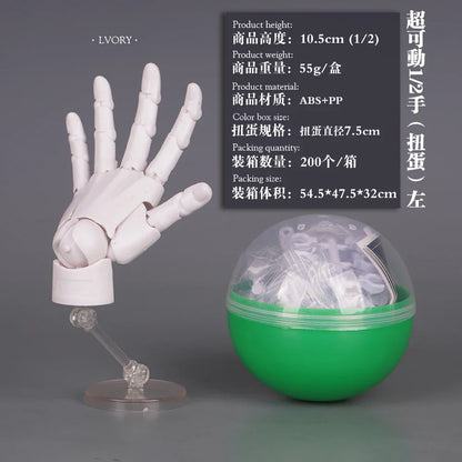 1/2 Palm Mini Articulated Action Figure – Movable Joint Anime Character Model for Artist Reference