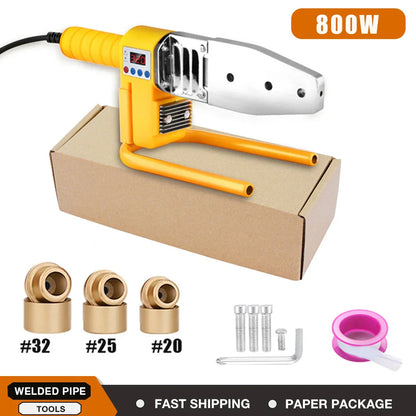 800/1000W Pipe Welding Machine – 220V PB/PP/PE/PPR Plastic Pipe Welding Tool for Home Plumbing