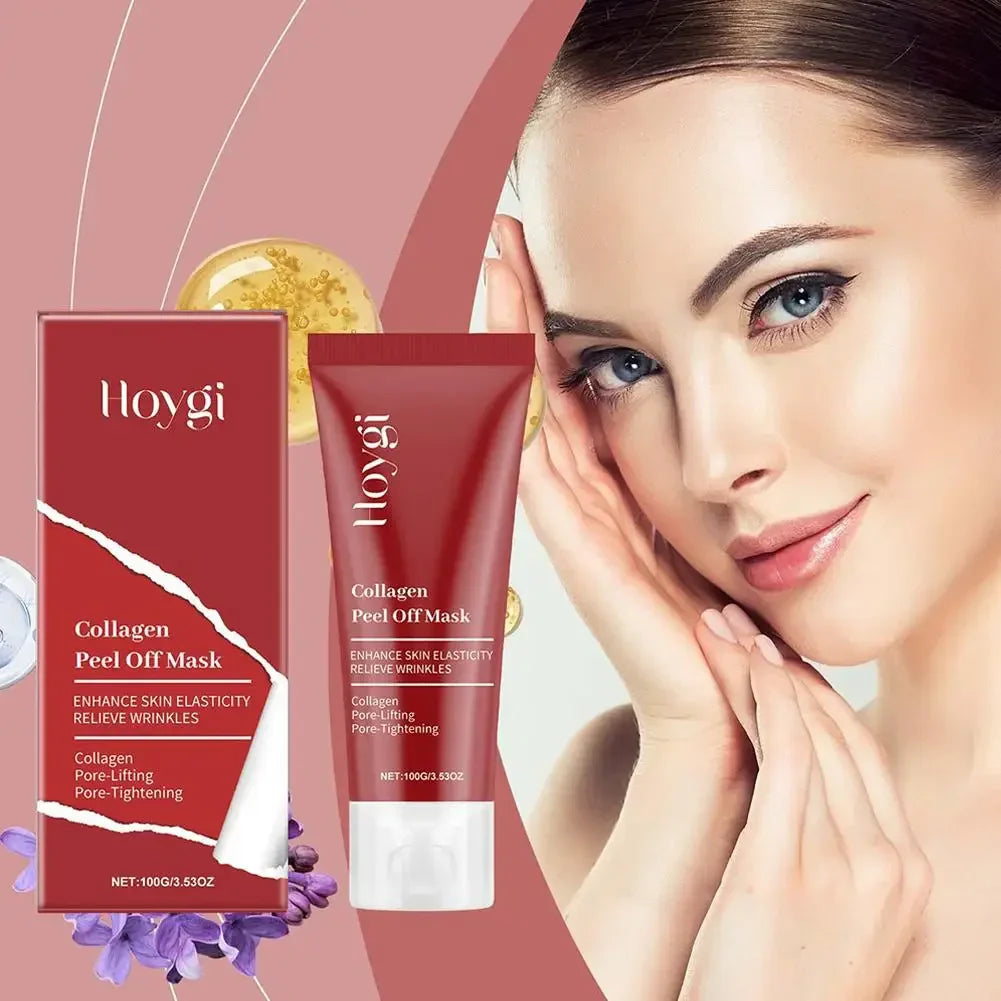 Collagen Peel-Off Facial Mask – Deep Cleansing, Hydrating & Moisturizing Korean Skincare Cream 75ml/100g