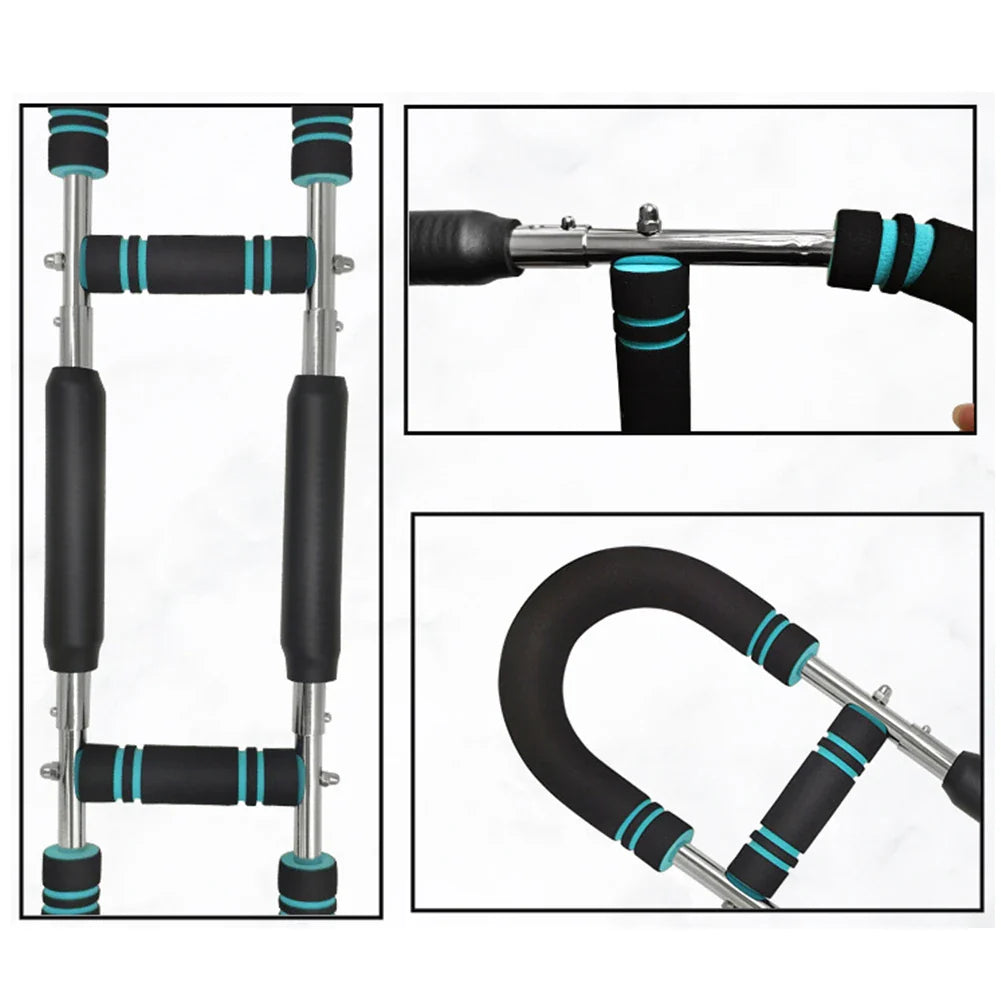 Twister Arm Exerciser — Adjustable Foam Handle Spring Workout Bar for Forearm, Triceps & Chest Training