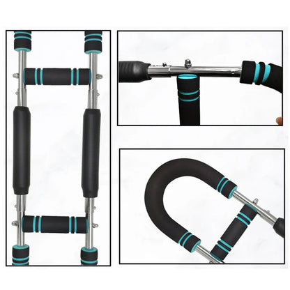 Twister Arm Exerciser — Adjustable Foam Handle Spring Workout Bar for Forearm, Triceps & Chest Training