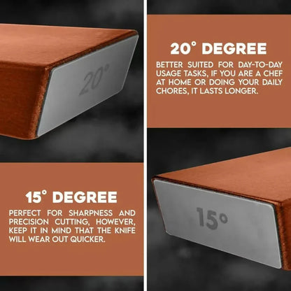 New Rolling Double-Sided Diamond Knife Sharpener – 15° & 20° Magnetic Angle Roller for Kitchen Sharpening