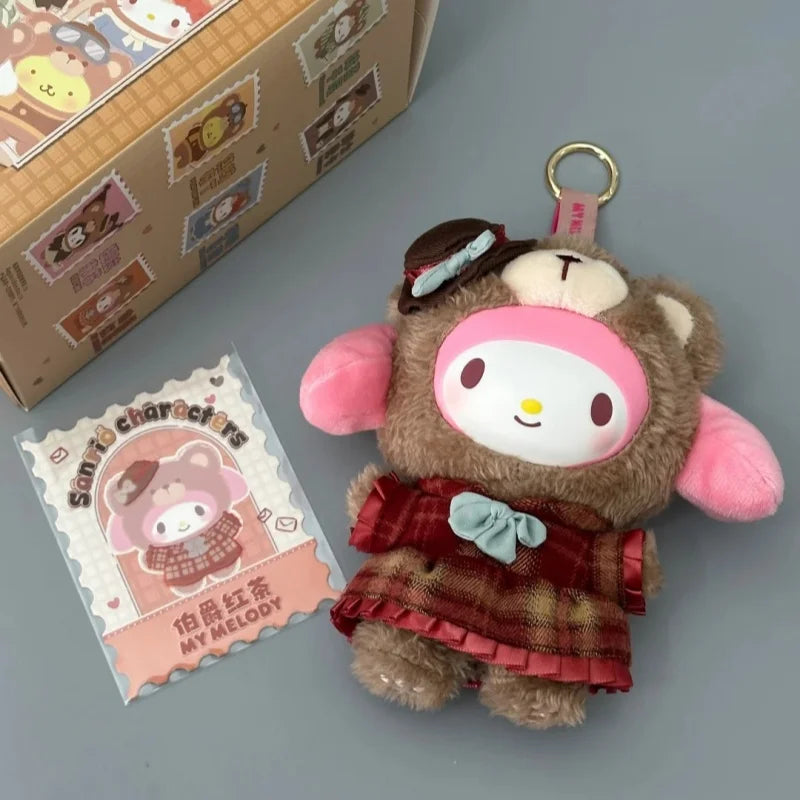 Sanrio British Afternoon Tea Blind Box — V1 V2 V3 Vinyl Doll Pendant, Handmade Decorative Gift Mystery Box