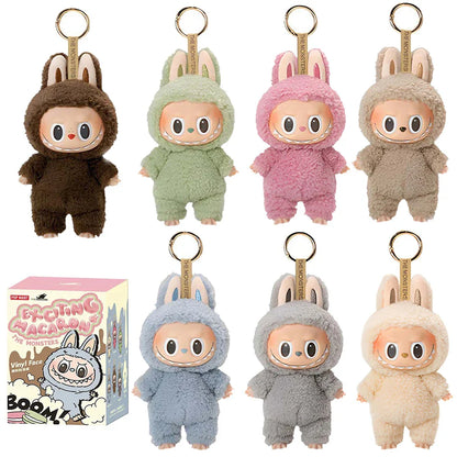 High-Quality Cute Labubu The Monsters Box Toy – Cardiac Macarone Kawaii Figure Model Bag, 1:1 Replica Gift