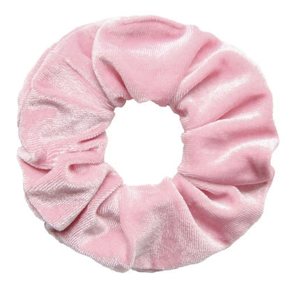 Vintage Velvet Hair Scrunchies for Women & Girls – Solid Color Ponytail Holder Elastic Hair Bands, Soft Fashion Hair Ties Accessories