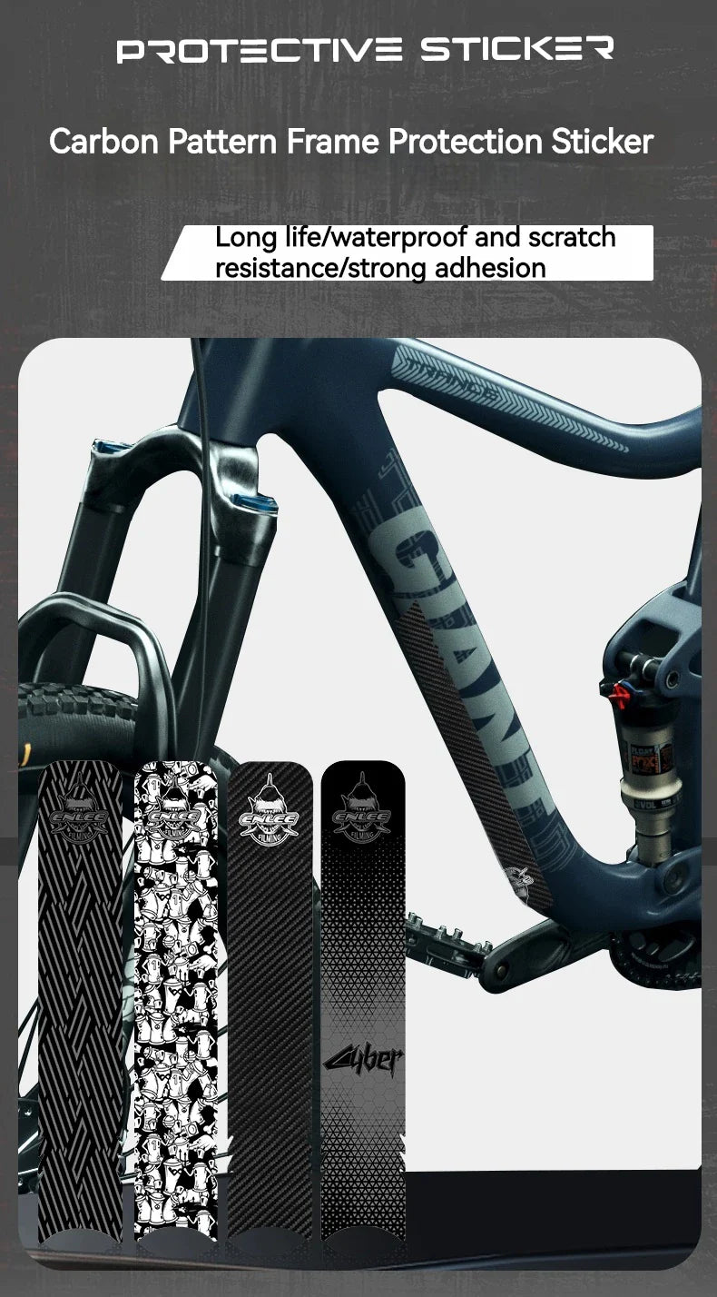 ENLEE Bicycle Frame Protection Sticker – Removable Anti-Scratch Tape for MTB Down Tube, Cycling Accessories