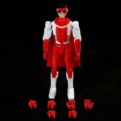 3D Printed Invincible Anime Action Figures – Multi-Jointed Superhero Model Toys & Gifts