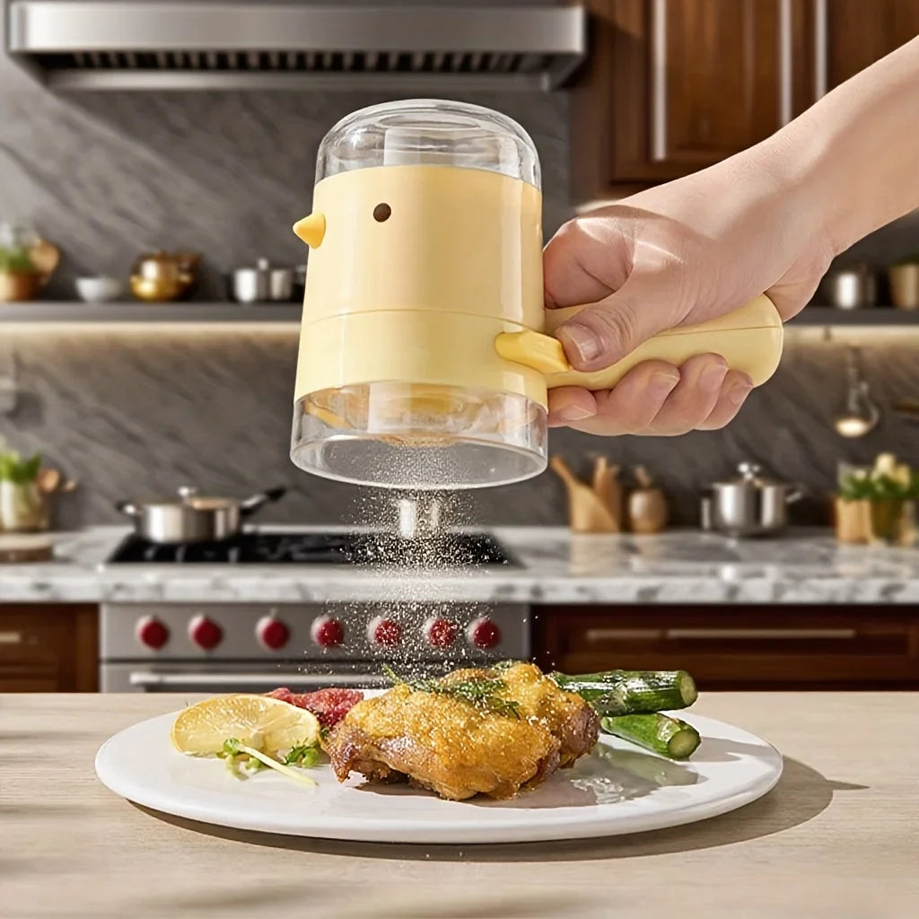Bird-Shaped Salt Dispenser - Press-Type Seasoning Bottle with Dustproof Quantitative Spice Control