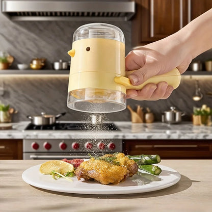 Bird-Shaped Salt Dispenser - Press-Type Seasoning Bottle with Dustproof Quantitative Spice Control