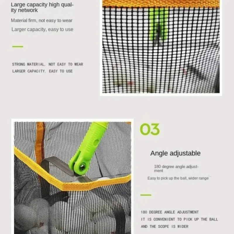Portable Pickleball & Table Tennis Ball Picker – Extendable Retriever Scoop with Roller for Multi-Ball Training and Easy Collection Tool