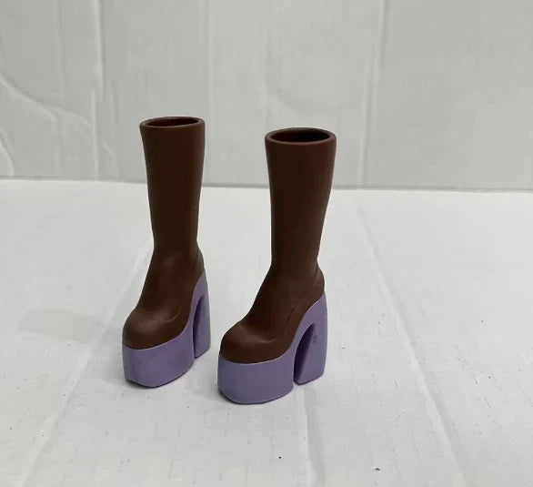 Assorted Doll Shoes Set — Sneakers, High-Heels & Boots Plastic Shoes for Girls’ Doll Accessories