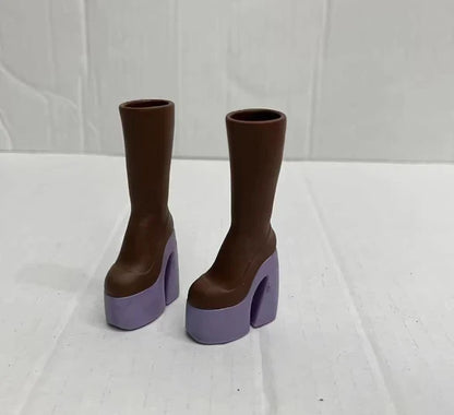 Assorted Doll Shoes Set — Sneakers, High-Heels & Boots Plastic Shoes for Girls’ Doll Accessories