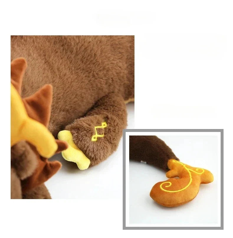 67cm Genshin Impact Zhongli Plush Toy – Soft Morax Dragon Stuffed Doll Pillow for Kids Christmas Gift