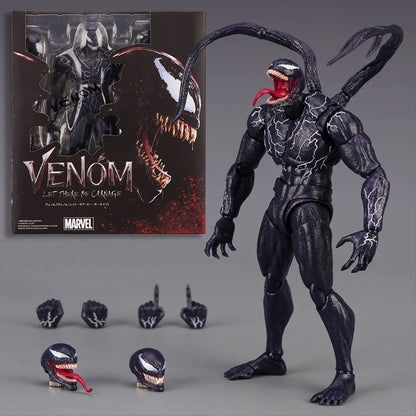 Venom Amazing Yamaguchi Action Figure — Joint Movable Face-Change Collectible Model Toy for Kids Gift