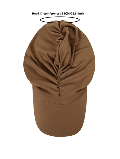 Women’s Wide Brim Headwrap Hat – Multicolor Muslim Turban Cap, Pullover Bonnet Sun Hat for Travel & Hair Loss Fashion