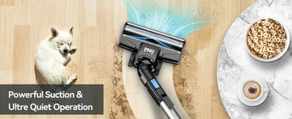 INSE Cordless Vacuum Cleaner – 20Kpa Lightweight Stick Vacuum with 2200mAh Battery for Hard Floors, Carpets, Hair & Car Cleaning