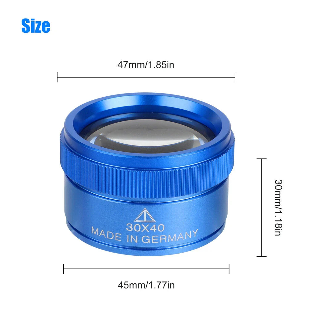40X30 Loupe Magnifier – Pocket Jewelry Repair Magnifying Glass for Jewelers