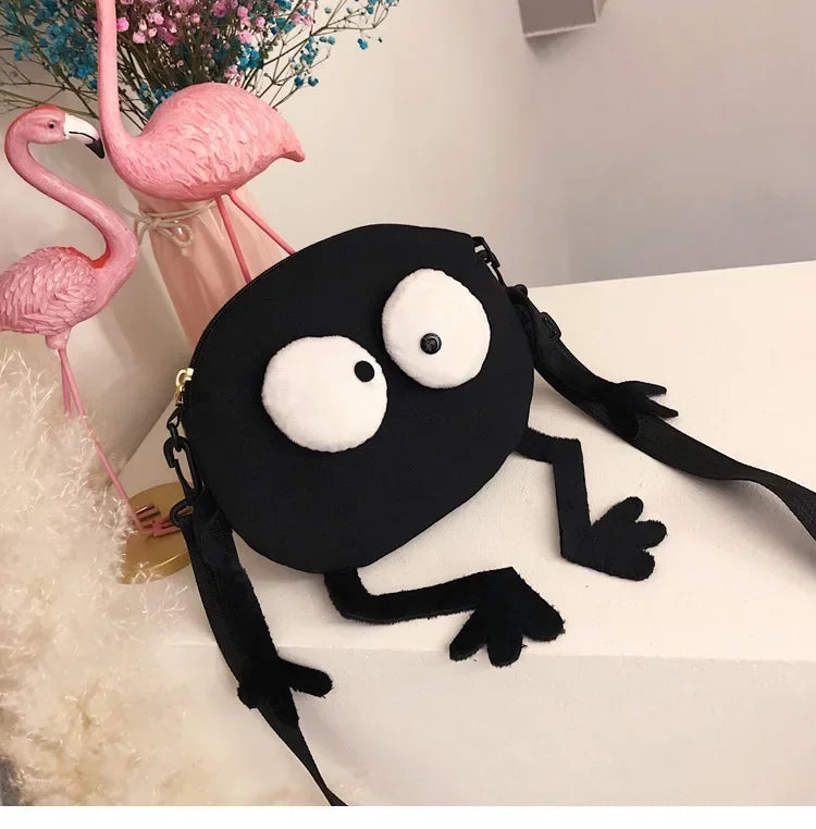Personalized Canvas Small Shoulder Bag – Trendy Korean Style Crossbody Bag for Young Women Students