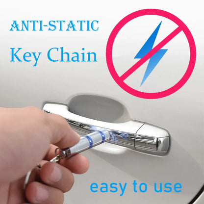 Anti-Static Keychain - Extreme Discharge Electricity Eliminator, Easy-to-Use Static Destaticizing Tool and Cool Gift