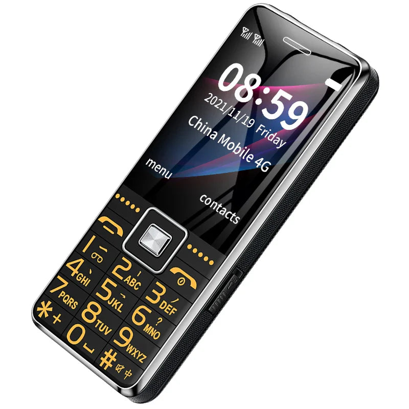 GSM 2G G600 BAR Phone – Dual SIM, 6800mAh Battery, SOS Button, 2.4" Screen, MP3 Recorder Mobile Cellphone for Seniors
