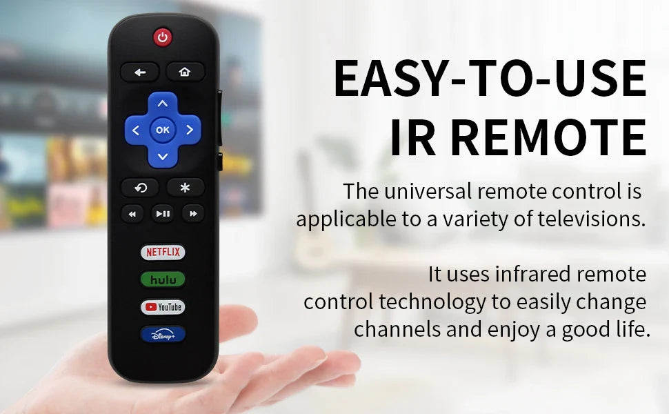 RC280A Replacement Remote for Roku TV, Compatible with TCL, Hisense, Onn, Philips (Not for Stick or Box)