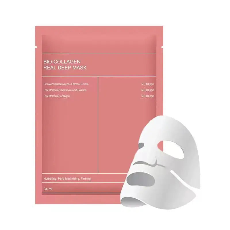 Bio Collagen Facial Mask – Deep Hydrating, Pore Shrinking Overnight Moisturizer Brightening Korean Skincare