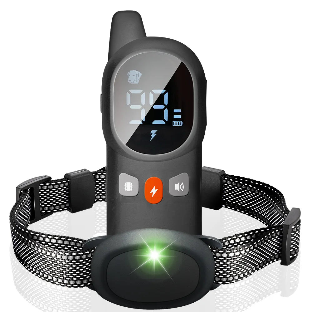 Remote Control Dog Training Collar Anti-Bark Stopper Electric Shock & Vibration Warning Training Device for Dogs No Bark Behavior Control Collar