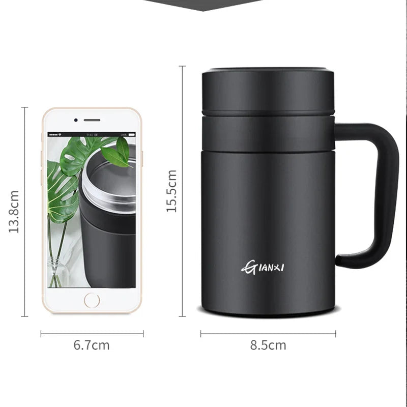 Large Capacity Stainless Steel Vacuum Flask Heat Preservation Insulated Household Cup
