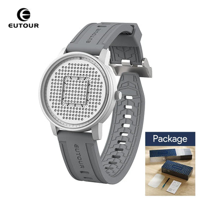 EUTOUR 2025 Magnetic Quartz Casual Watch – Simple Silicone Strap, Unisex Men’s Fashion Watch