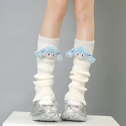 Hatsune Miku Thigh Highs — Kawaii Macaron Color Lolita Leggings for Girls
